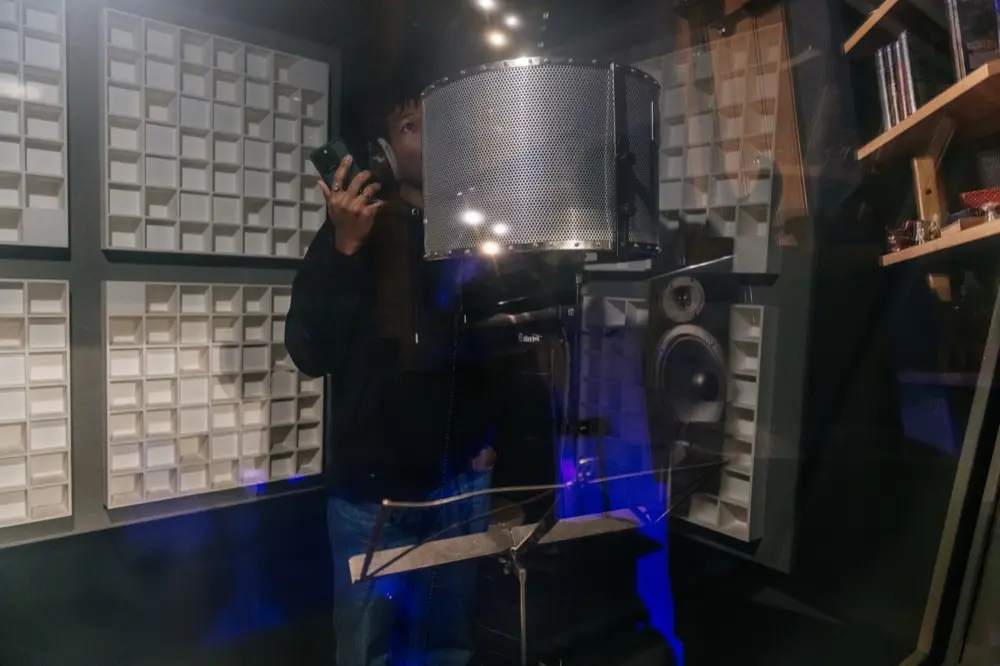 Séance au studio Studhom.